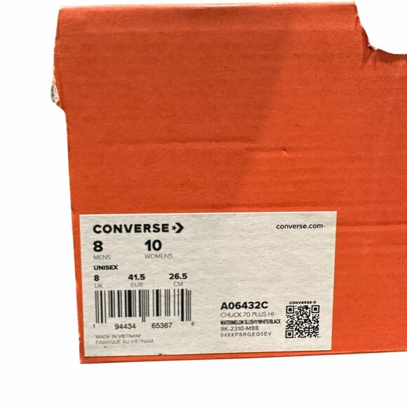 ❤️Converse Chuck 70 Plus Hi Top Platform Sz 8 Mens Shoes Orange Sneaker A06432C - Picture 9 of 10